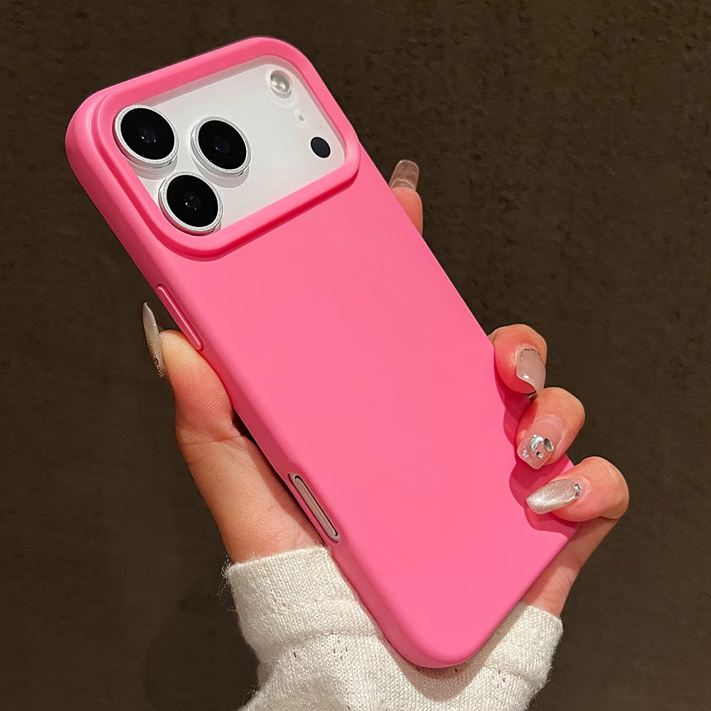Candy Color Silicone Protective Phone Case Iphone 17 Pro Max Air Shockproof Matte Soft Tpu Bumper