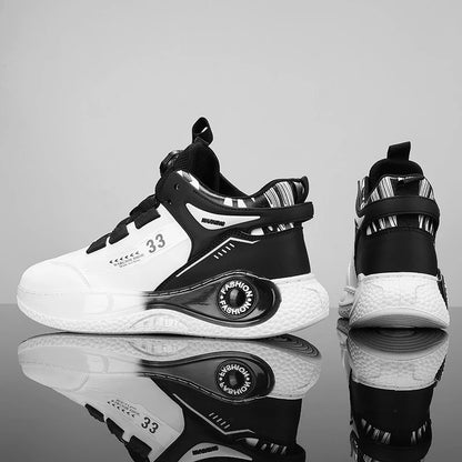Men's Rotating Buckle Sneakers – Non-Slip Outdoor Athletic Shoes