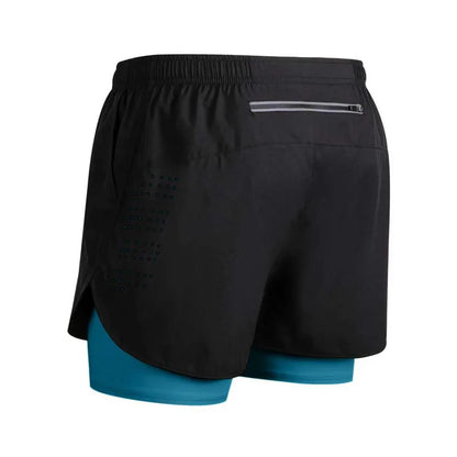 Men's Reflective Running Shorts – 2-in-1 Quick Dry Training Shorts