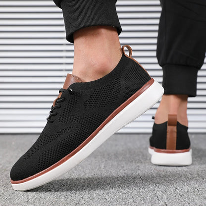 Men's Lightweight Knitted Shoes – Comfortable Everyday Walking Sneakers