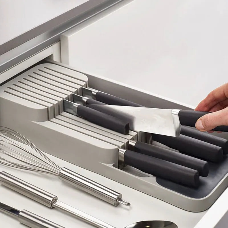 Kitchen Drawer Organizer Tray for Cutlery & Utensils