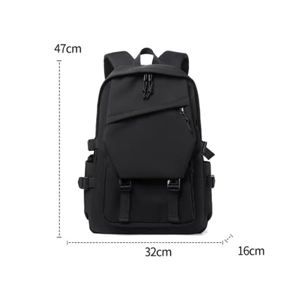Travel Backpack 15" – Large Capacity Solid Color Daypack