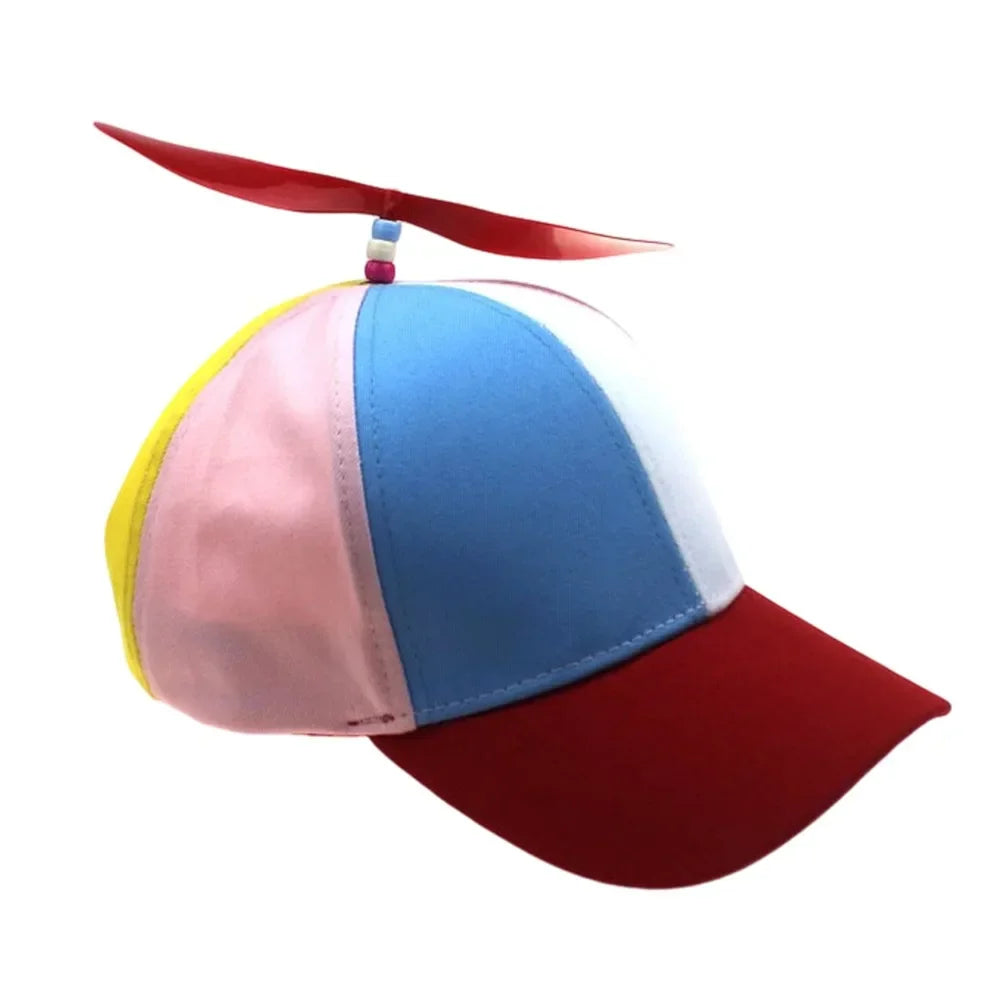 Propeller Beanie Hat – Funny Rainbow Helicopter Cap for Kids