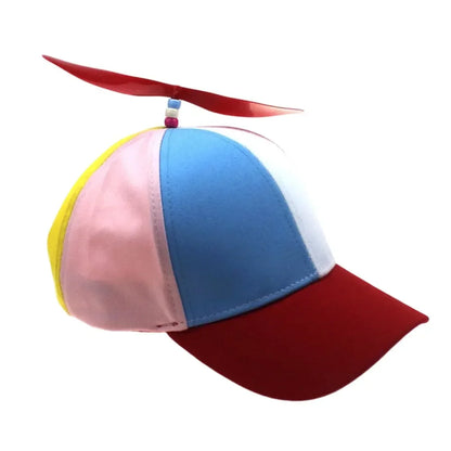 Propeller Beanie Hat – Funny Rainbow Helicopter Cap for Kids