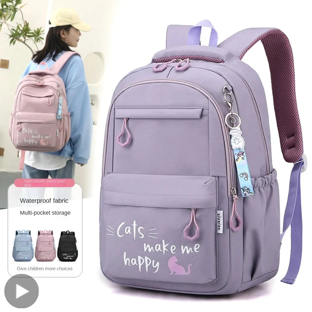 Kawaii Girls School Backpack – Cute Kids Book Bag
