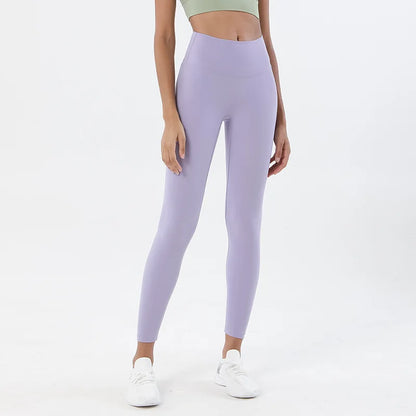 Women's Nylon Yoga Pants – Gym Leggings with Elastic Waist