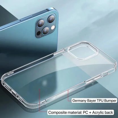 Clear Silicone Phone Case Iphone 17 Air 15 14 13 12 11 16 Pro Max Plus Transparent Shockproof