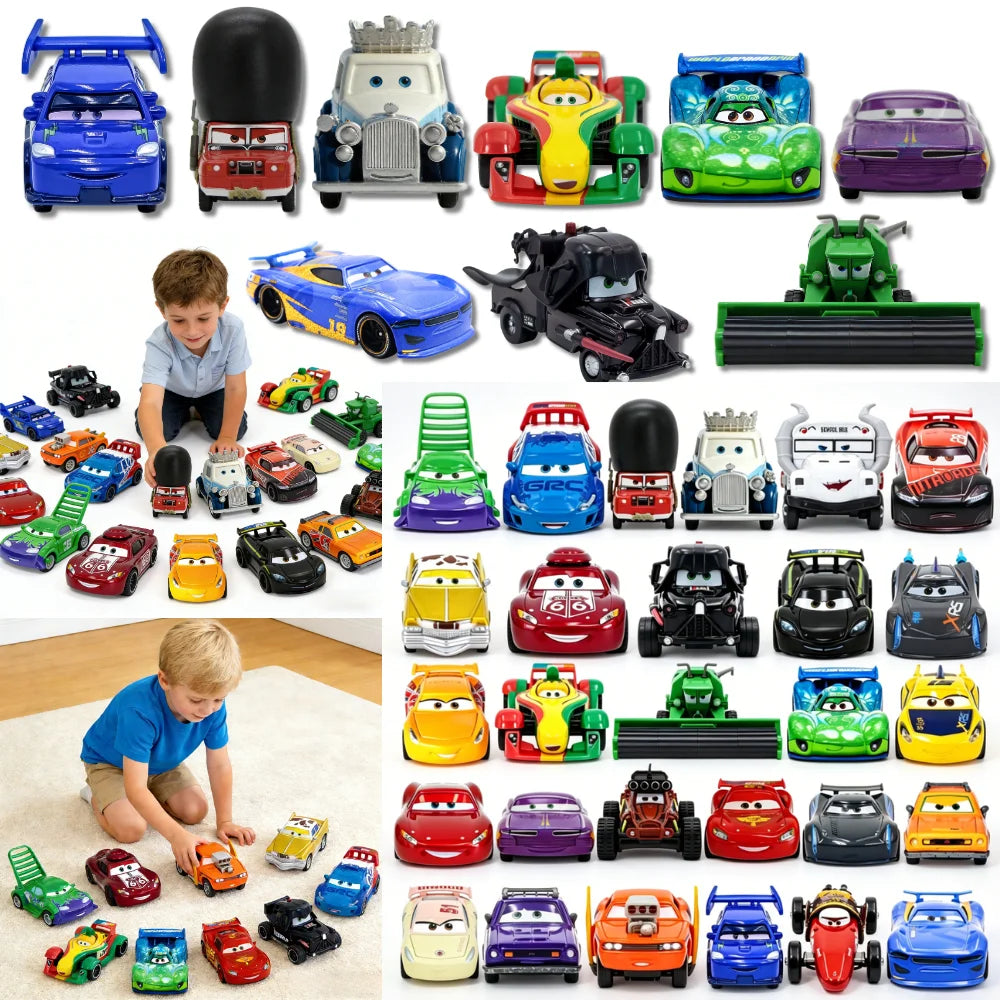 Pixar Cars Die-Cast Metal Model Cars – Lightning McQueen & Friends