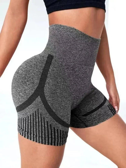 High Waist Butt Lift Yoga Shorts for Women – Seamless Gym Workout