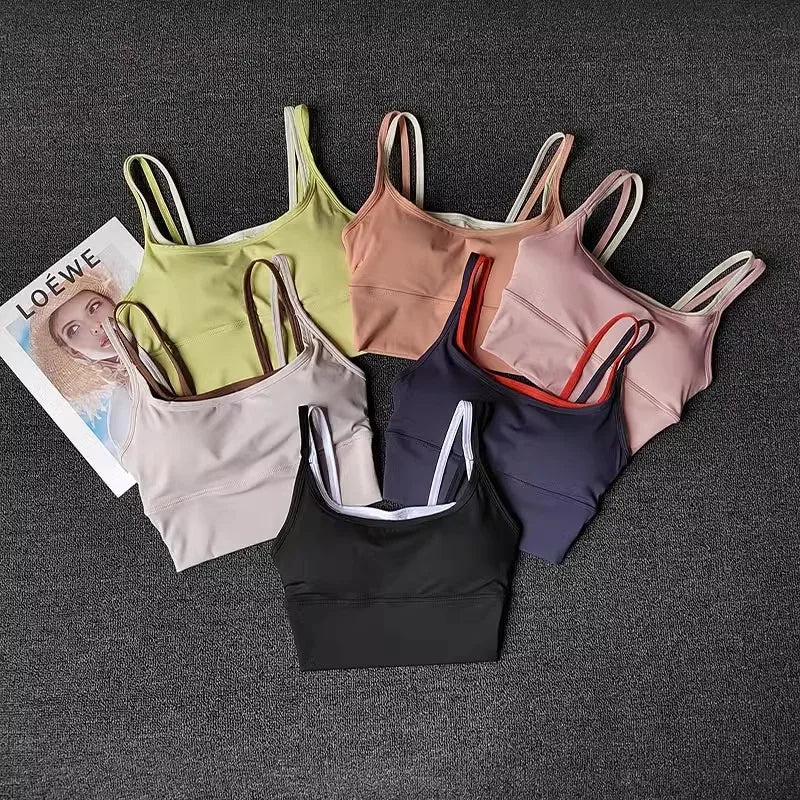 Women's Push-Up Sports Bra – Breathable Gym Crop Top