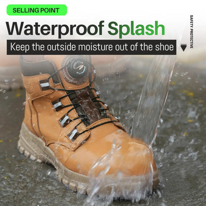 Steel Toe Safety Boots Men – Waterproof Chelsea Work Boots