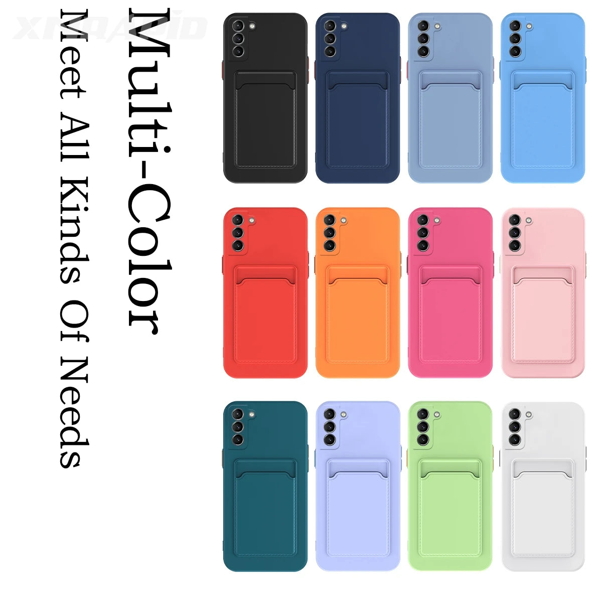 Luxury Soft Silicone Wallet Case Funda Iphone 17 Air 16 15 14 11 13 12 Pro Max Plus Card Holder Slot