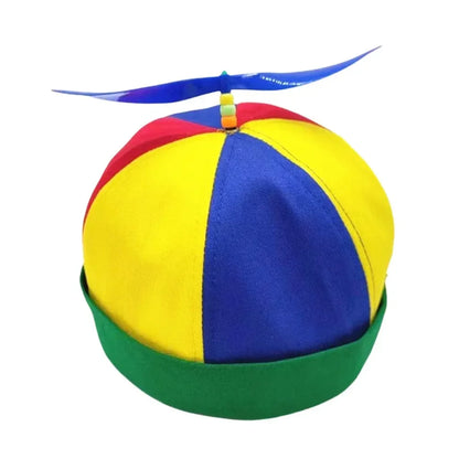 Propeller Beanie Hat – Funny Rainbow Helicopter Cap for Kids