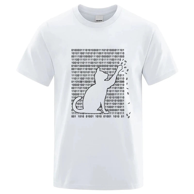 Cool Cat Graphic T Shirt Funny Cotton Blend Tee