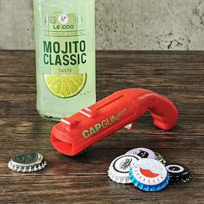 Cap Gun Beer Bottle Opener Portable Beverage Drinking Opening Launcher Kitchen Party Supply Bar Tool
