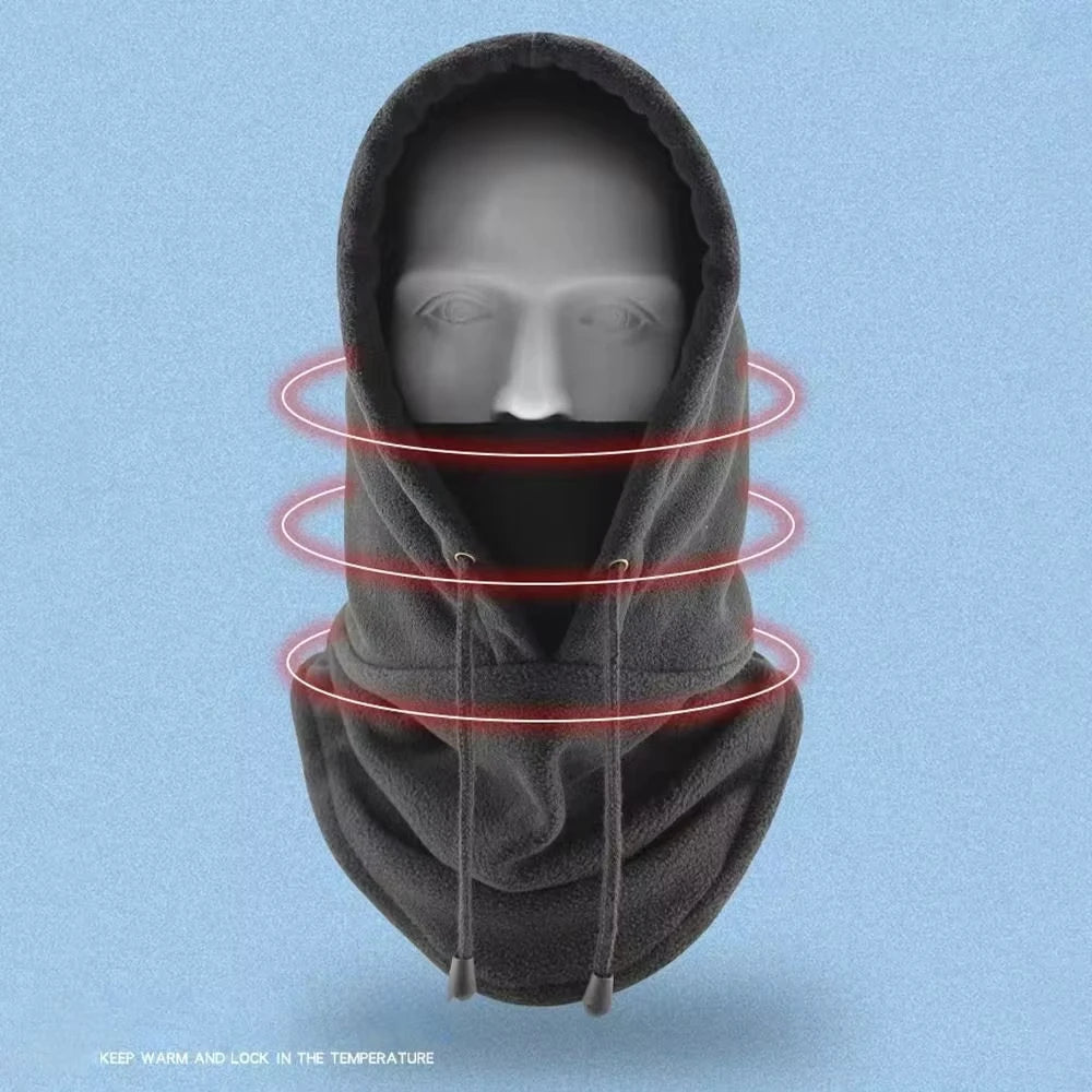 Winter Fleece Balaclava Hood with Face Mask