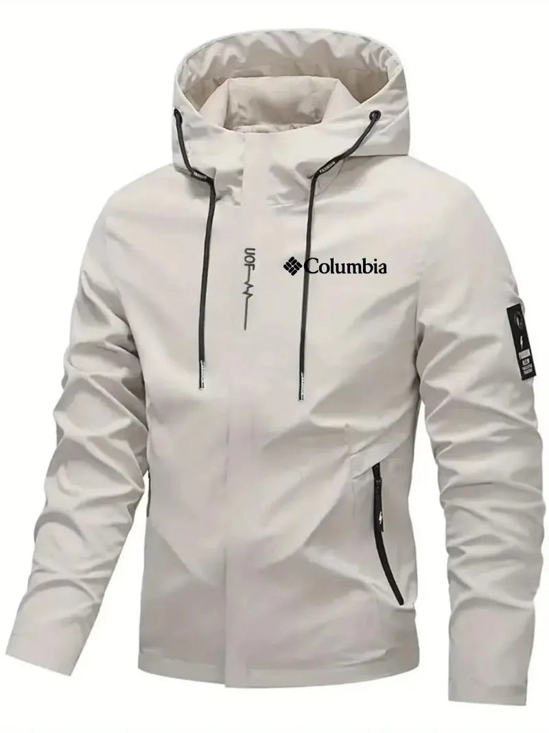 Men's Waterproof Hooded Jacket – Lightweight Windproof Outdoor Rain Coat