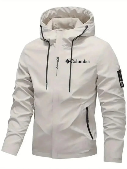 Men's Waterproof Hooded Jacket – Lightweight Windproof Outdoor Rain Coat