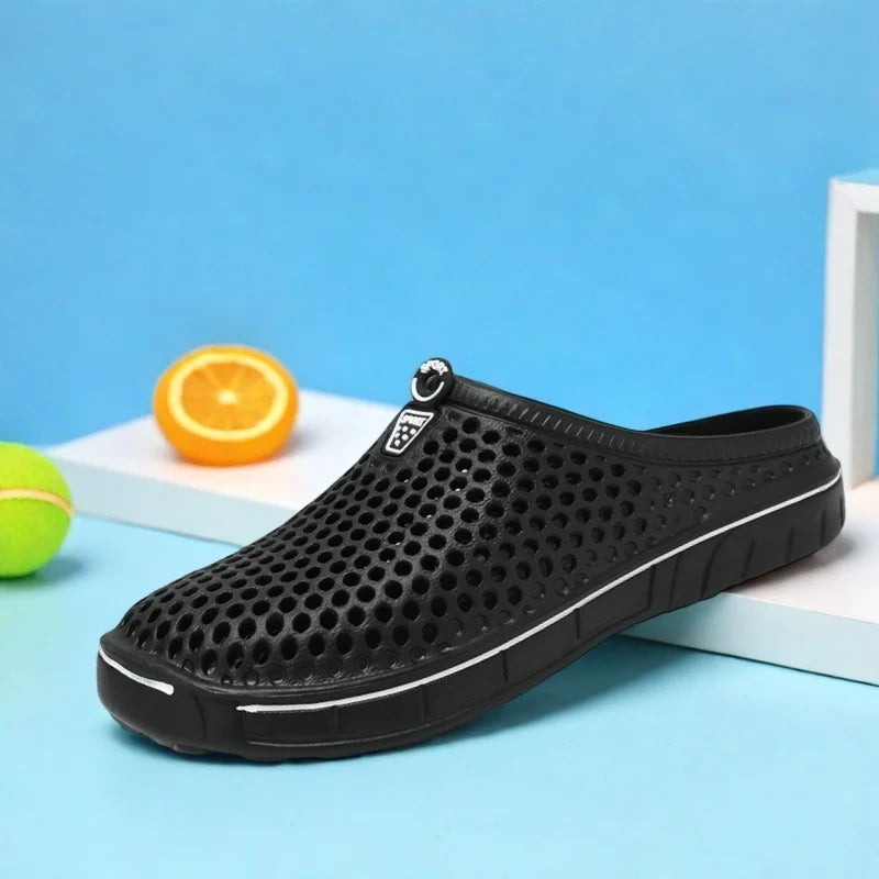 Women S Garden Shoes Lightweight Breathable Slip-Resistant Indoor Outdoor Casual Slippers Half
