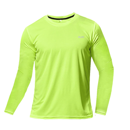 Men's Long Sleeve Quick-Dry Running Shirt for Gym & Sports