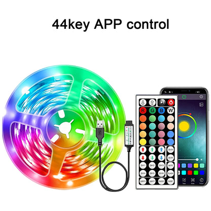RGB LED Strip Lights with App & Remote Control