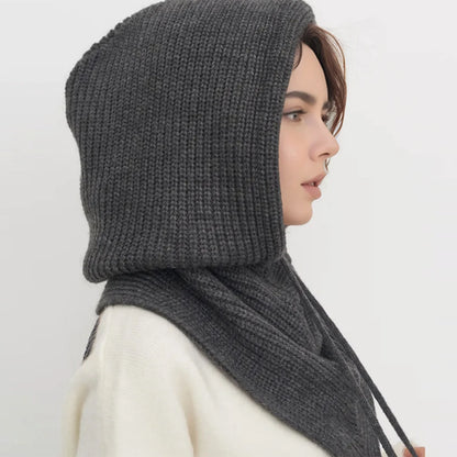 Knit Balaclava Hood Scarf – Warm One-Piece Neck Cover