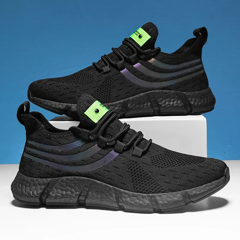 Men's Lightweight Knit Sneakers – Breathable Anti-Slip Running Shoes