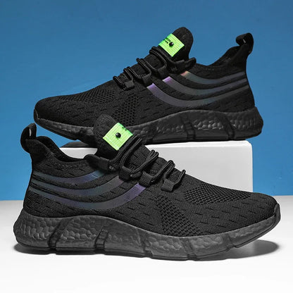 Men's Lightweight Knit Sneakers – Breathable Anti-Slip Running Shoes