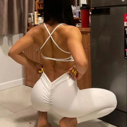 Cross Back Sports Bra for Women – Shock-Resistant Yoga Gym Vest