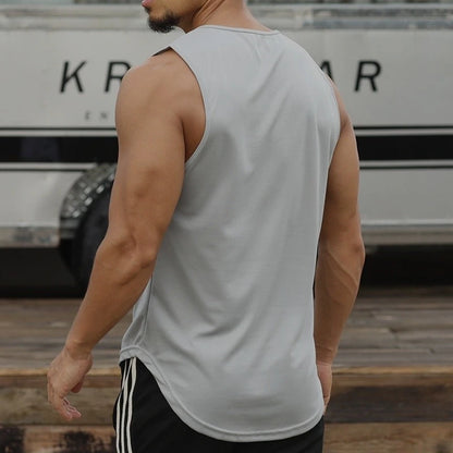 Men's Gym Tank Top – Quick-Dry Mesh Bodybuilding Singlet