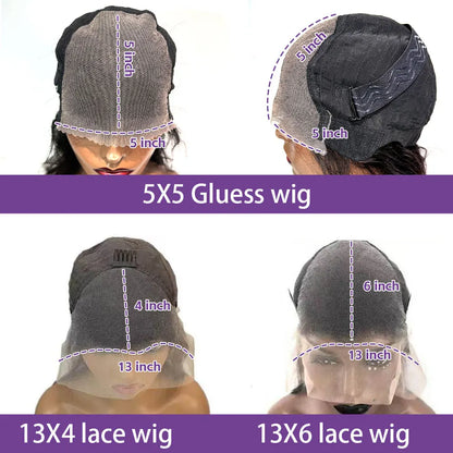 HD Lace Front Wig Human Hair 200% 250% Density Brazilian Straight