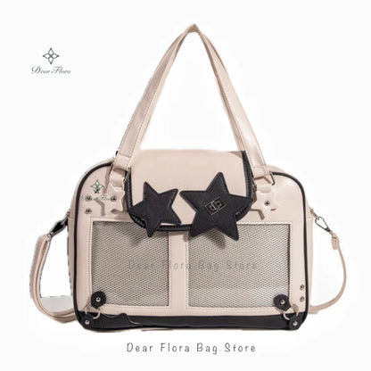 Ita Bag Y2K Star Transparent Pocket Crossbody – Lolita DIY Display Shoulder Bag