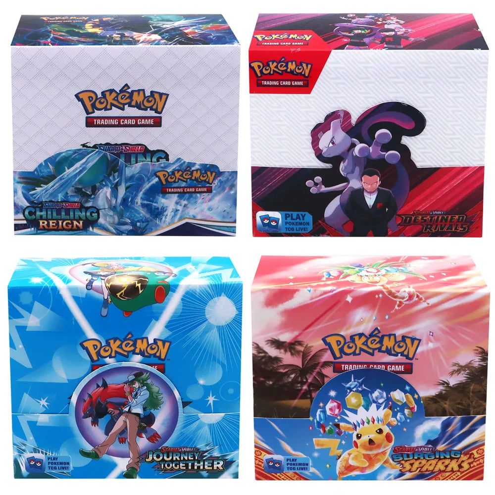 324pcs Pokemon Tcg Sword Shield Tempest Bonds Booster Box Trading Card Game Kids Toys Board