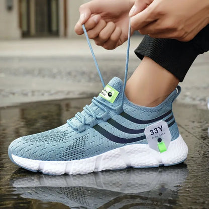 Men's Lightweight Mesh Running Sneakers – Breathable Athletic Shoes