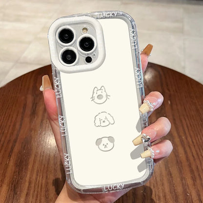 Cut Cat Aninal Phone Case Iphone 15 Funda 16 17 Pro Max 11 13 14 12 7 8 Plus Se 2020 Air 17promax