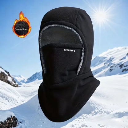 Fleece Balaclava Full Face Mask & Hood Hat – Windproof Thermal Ski Cap