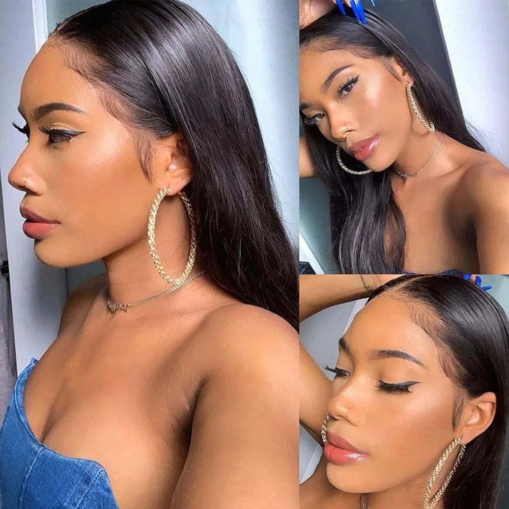 HD Lace Front Wig Straight Human Hair – 13x4 & 13x6, 250% Density