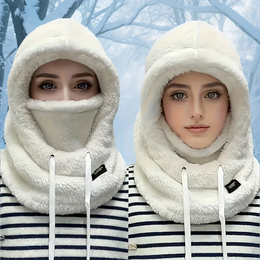 Winter Fleece Balaclava Hood Hat with Face Mask