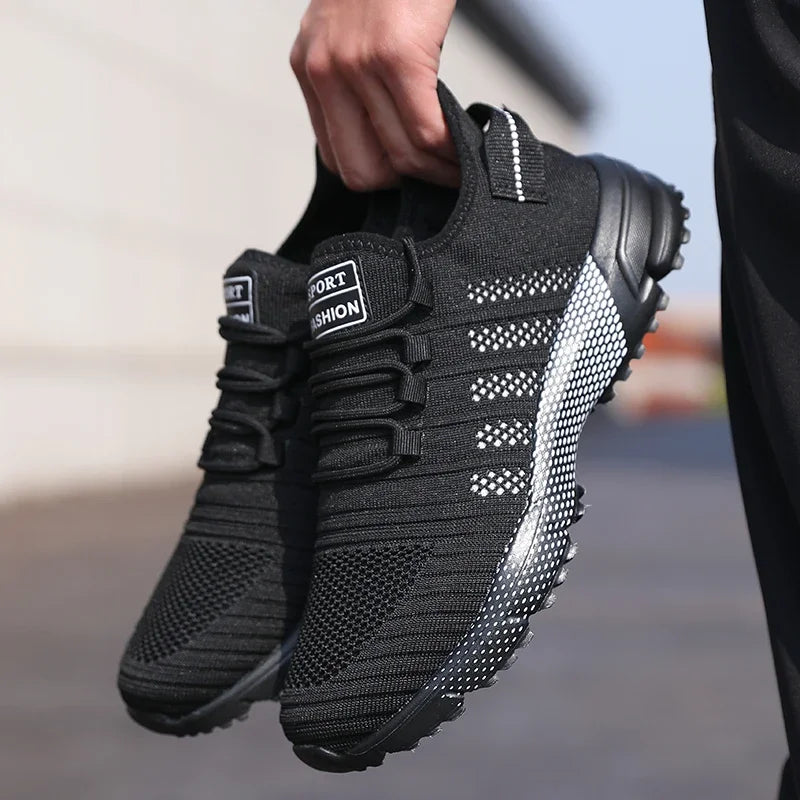 Men's Mesh Slip-On Sneakers – Lightweight Breathable Casual Shoes