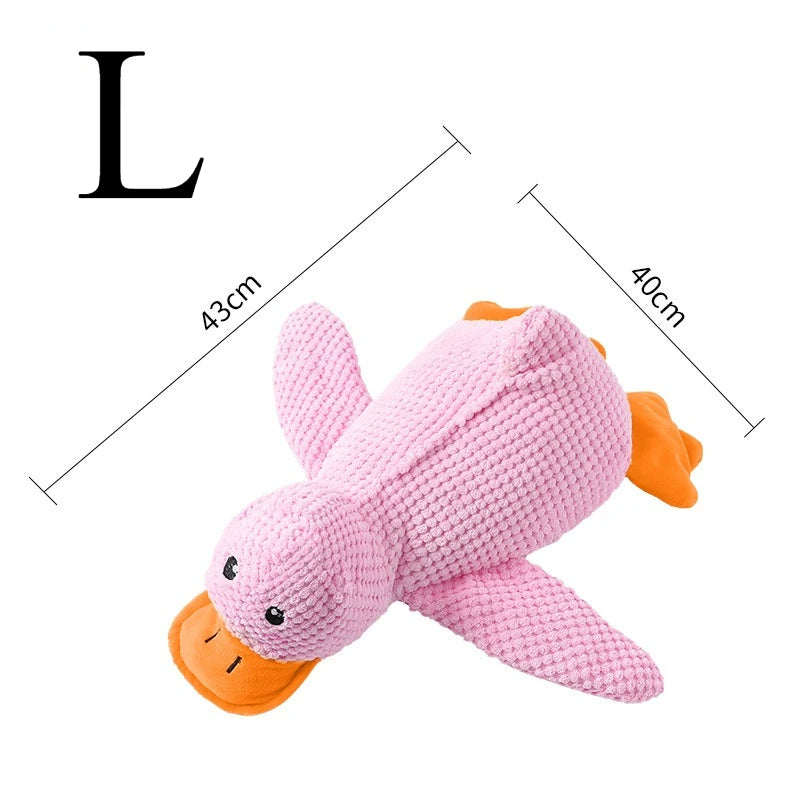 Plush Squeaky Dog Toy – Bite-Resistant Animal Chew Toy for Dogs
