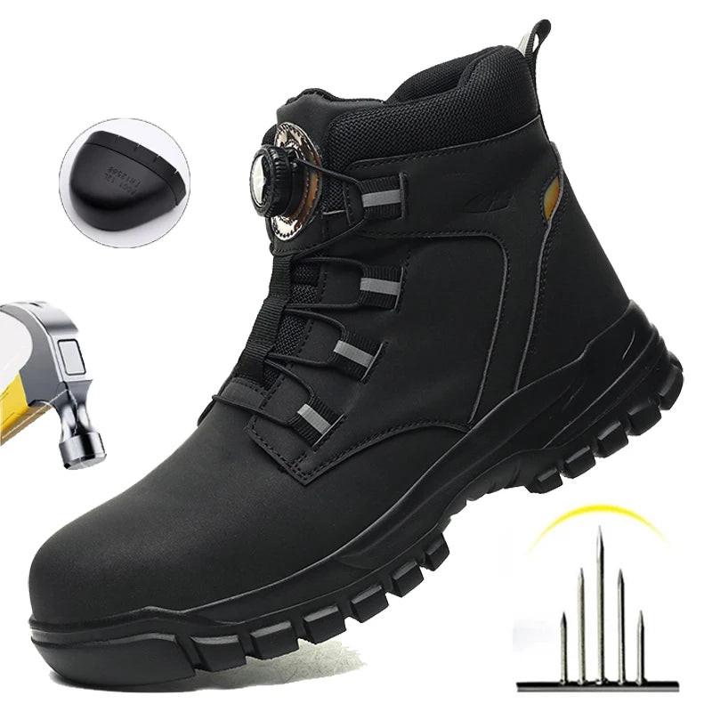 Steel Toe Safety Boots Men – Waterproof Chelsea Work Boots