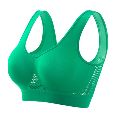 Seamless Sports Bra – High Support, Shockproof, Breathable Mesh