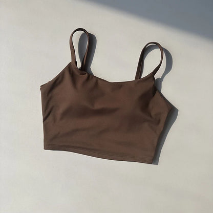 Women's Push-Up Sports Bra with Fixed Removable Pads