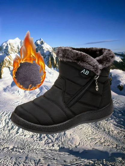 Women's Winter Snow Boots Faux Fur Lined Waterproof Ankle Booties