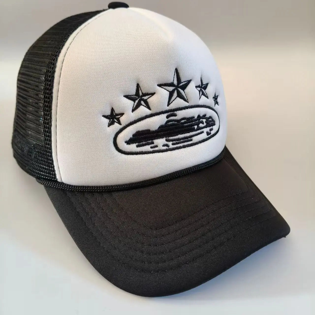 Star Embroidered Foam Trucker Cap – Adjustable Mesh Baseball Hat