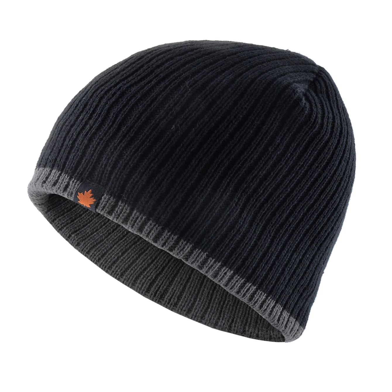 Double Layer Knit Beanie Hat – Thick Winter Skull Cap for Men