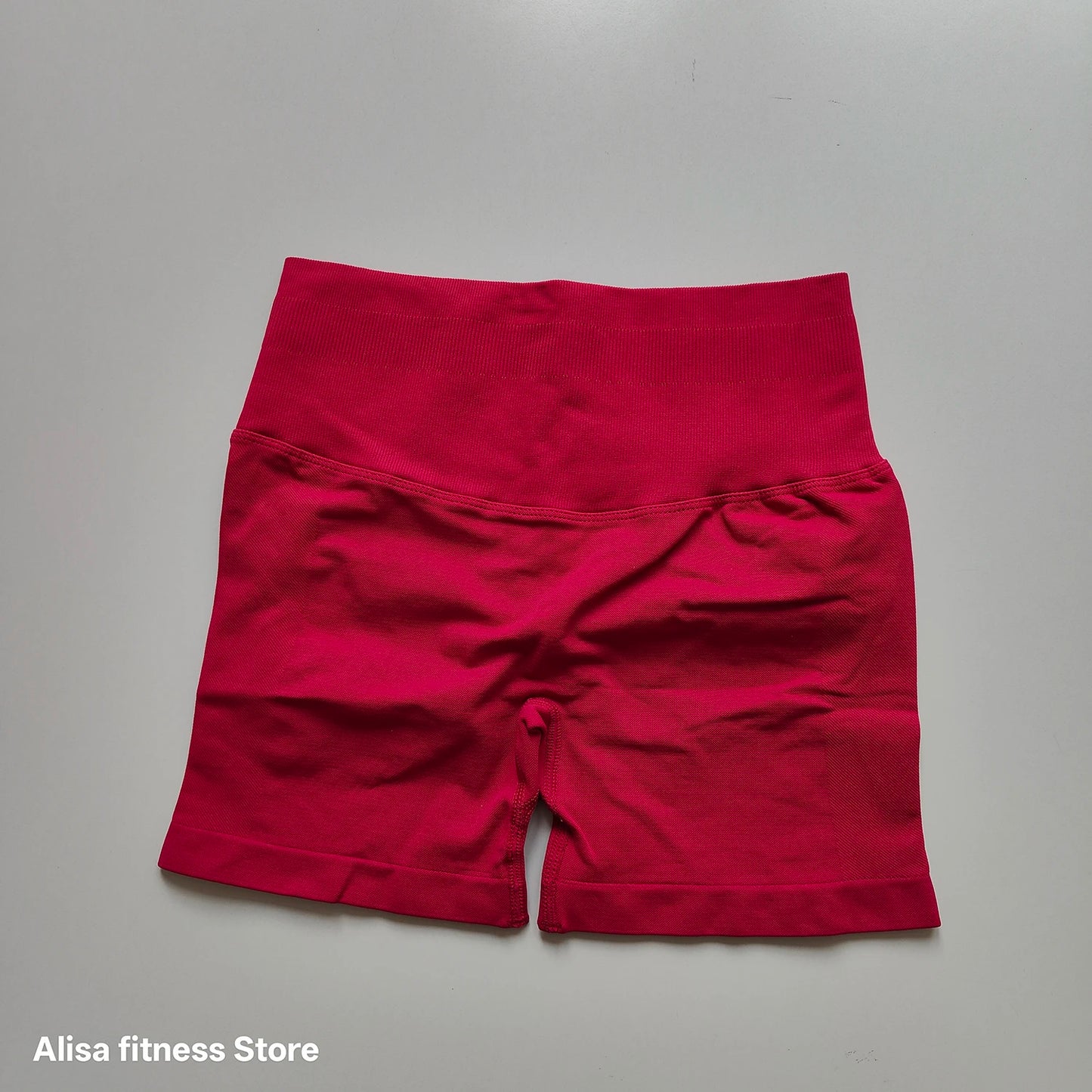 High-Waist Seamless Yoga Shorts – Women's Tummy Control Biker Shorts