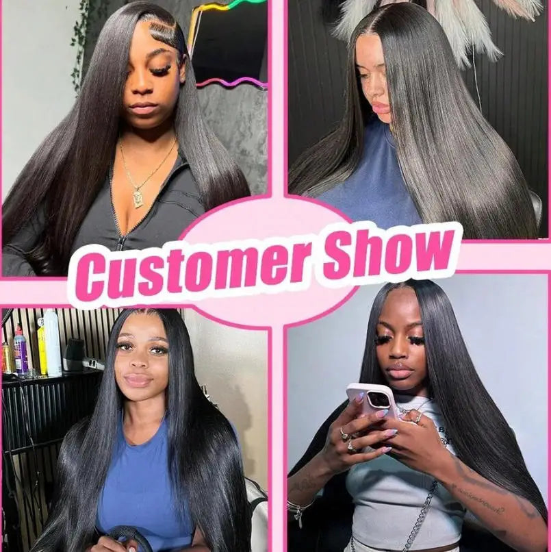 Bone Straight Human Hair Wig – 13x4 13x6 5x5 HD Lace, 250% Density, Glueless