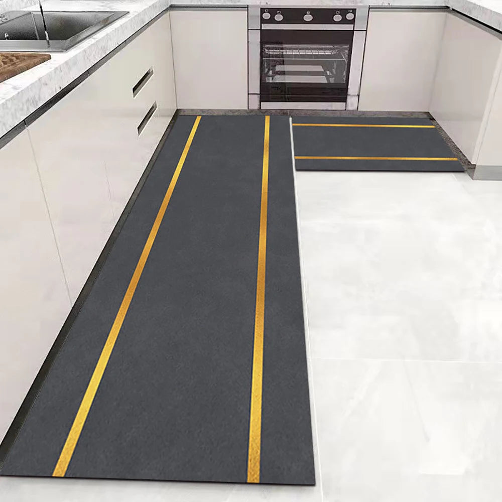 Anti-Slip Kitchen Floor Mat Set – Soft Washable Area Rug for Kitchen, Bedroom & Hallway