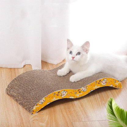 Cat Scratcher Lounge Board – Corrugated Cardboard Scratch Pad